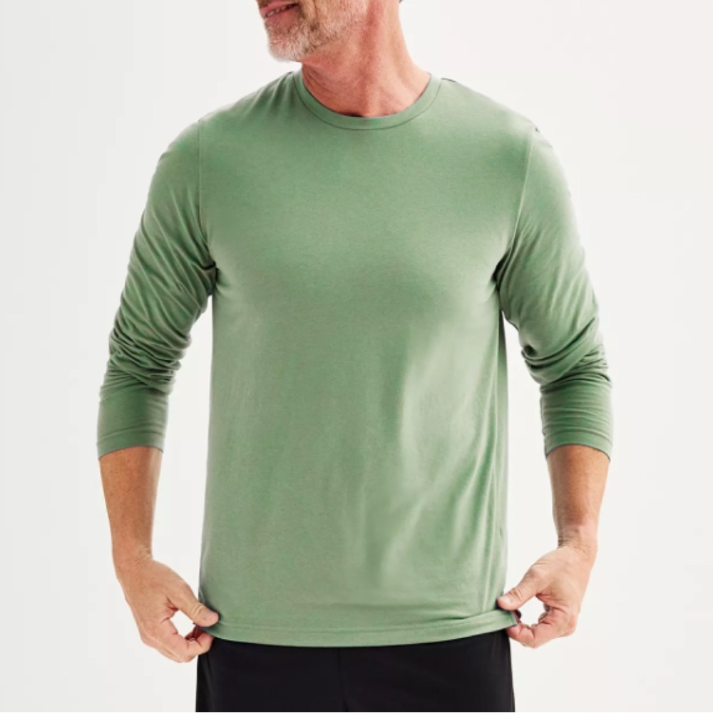 Tek Gear Long Sleeve Essential Gear Active Athletic Tee Shirt